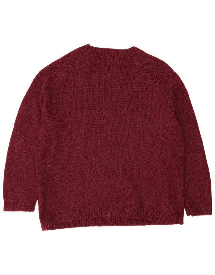 Marks & Spencer Suéter De Cuello Redondo Para Hombre Acrílico Burdeos Grande