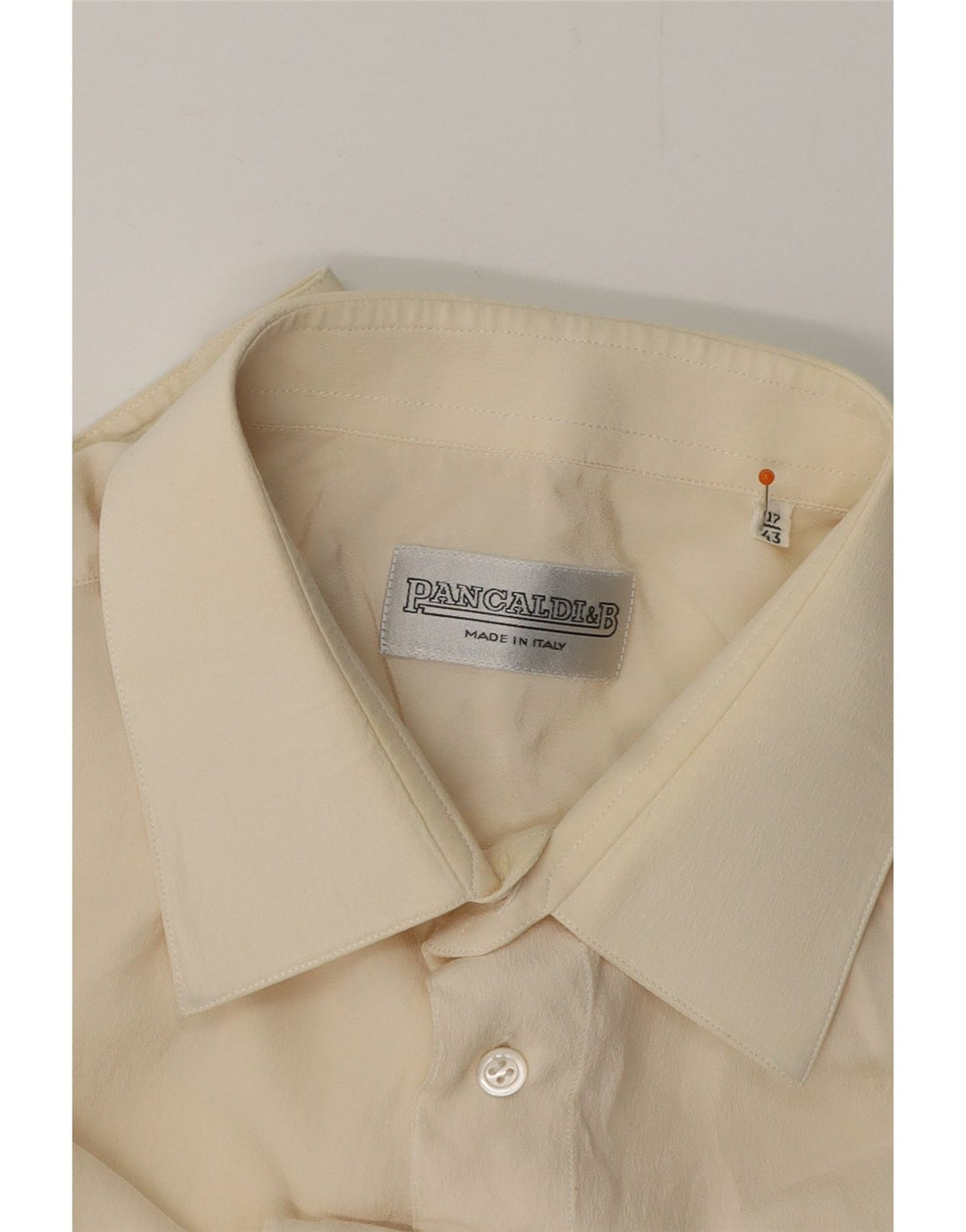 PANCALDI & B Camisa Hombre Talla 43 17 XL Blanco Roto
