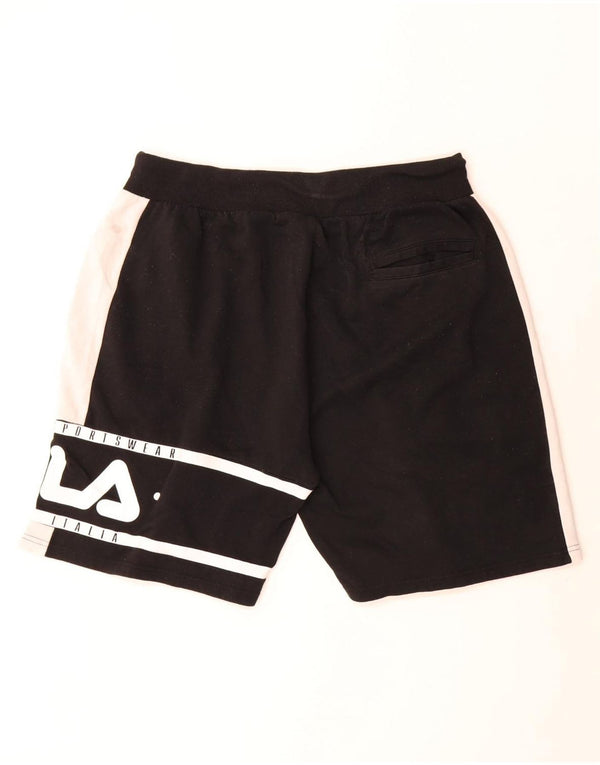 Fila Shorts deportivos gráficos para hombre 2XL Algodón color block negro