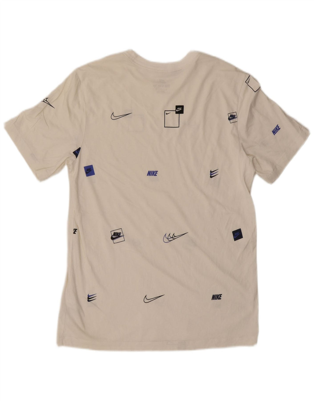 Nike Camiseta gráfica para hombre Top mediano de algodón blanco