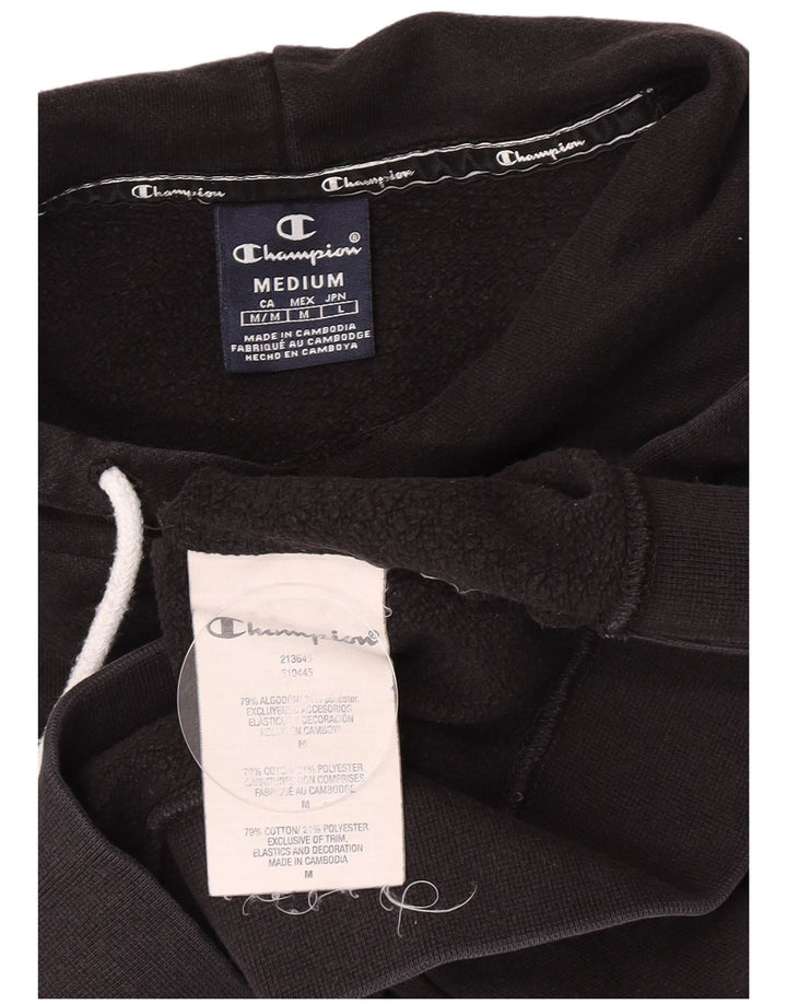 Champion Sudadera Con Capucha Gráfica Para Hombre Jersey De Algodón Negro Mediano