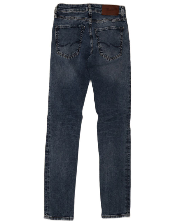 Jack & Jones Hombre GLENN Slim Jeans W27 L32 Algodón Azul