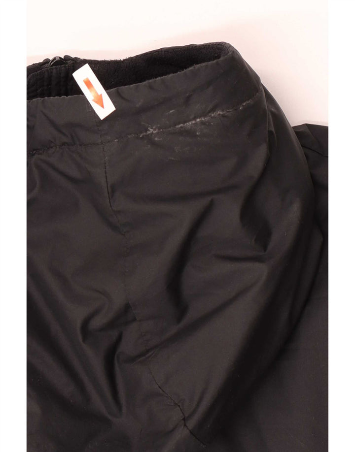Nike Chaqueta cortavientos con capucha para hombre UK 40 Large Negro Colorblock Poliéster