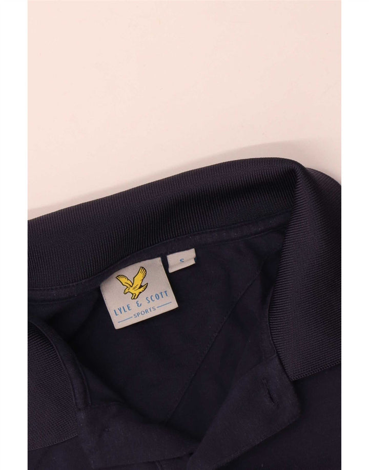 Lyle & Scott Polo para hombre pequeño de algodón azul marino