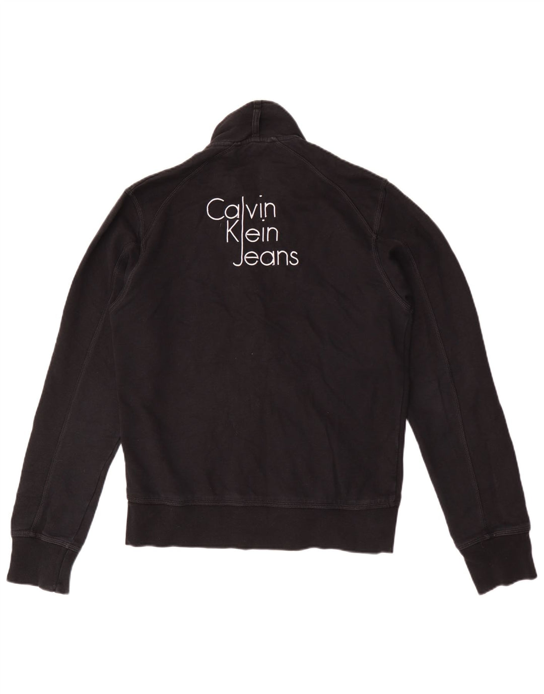 Calvin Klein Jeans Mens Graphic Chándal Top Chaqueta Grande Negro