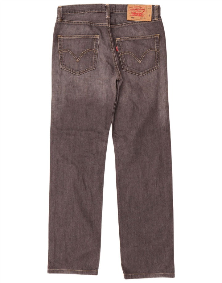 Levi's Vaqueros rectos 501 para hombre W32 L32 Algodón gris