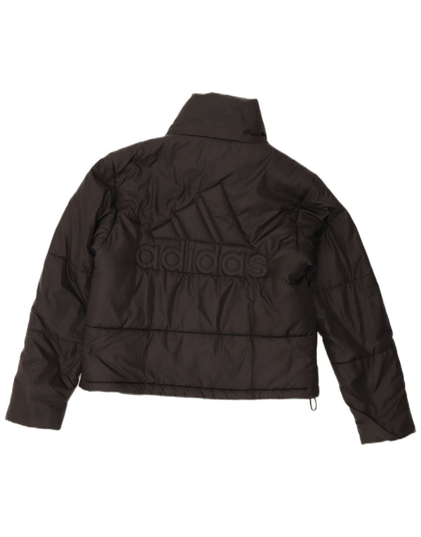 Adidas - Chaqueta acolchada de gran tamaño para mujer, talla 4/6, poliéster negro