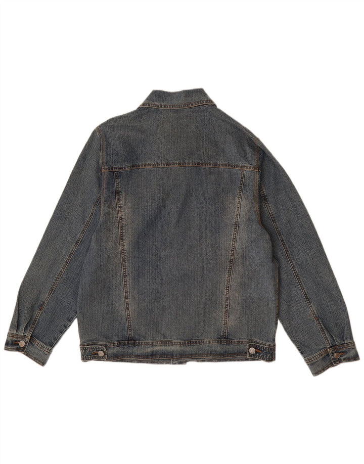 LEE Mens Denim Jacket UK 44 2XL Blue Cotton
