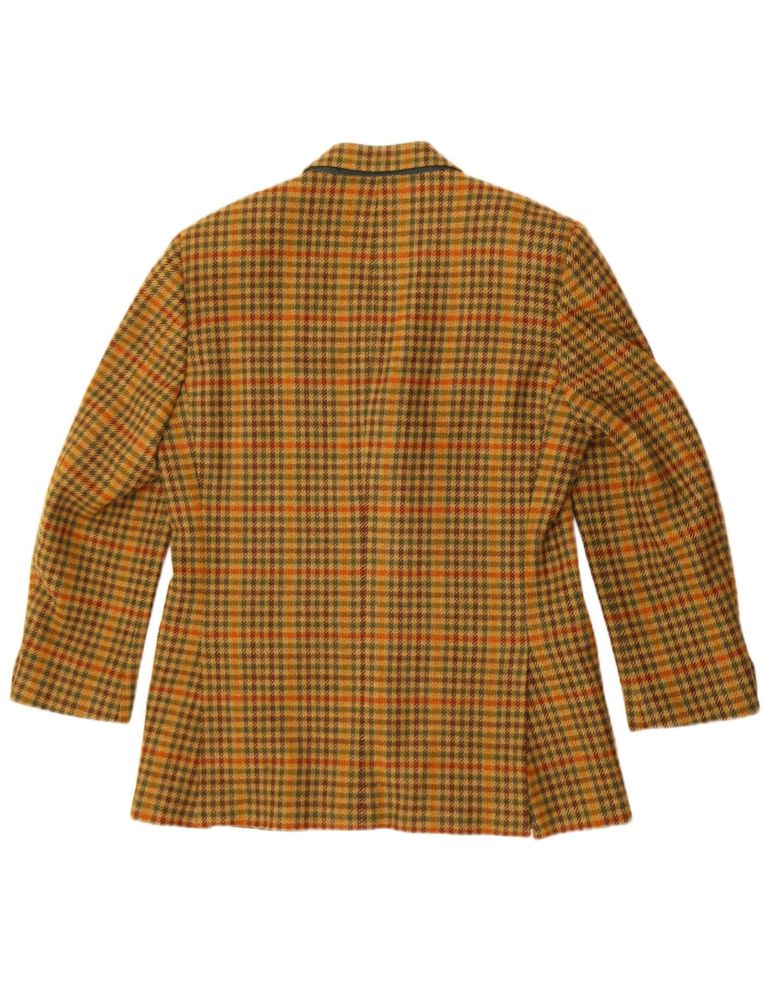 Alberto Aspesi Chaqueta tipo blazer de 3 botones para hombre IT 50 Large Yellow Houndstooth