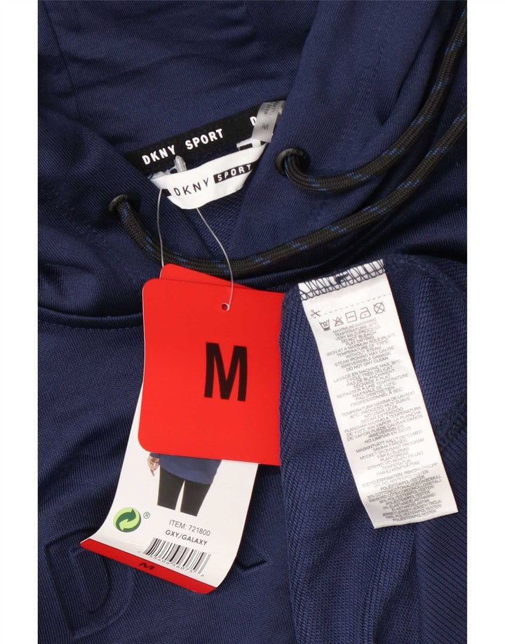 Dkny Hombre Sudadera Con Capucha Gráfica Jersey Medio Azul Marino Poliéster