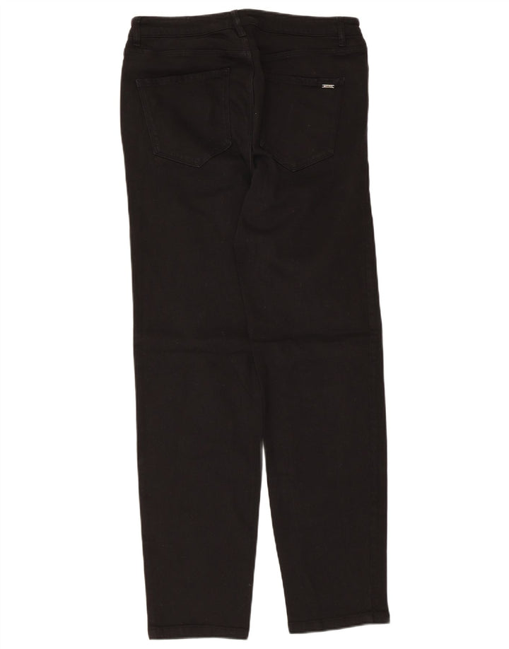 Massimo Dutti Vaqueros Slim Mujer EU 38 Small W28 L28 Negro