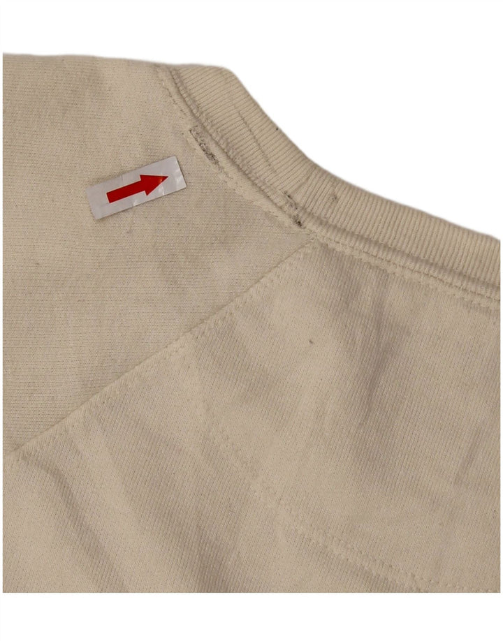CHAMPION Sudadera con capucha para hombre Jumper Large Off White Poliéster