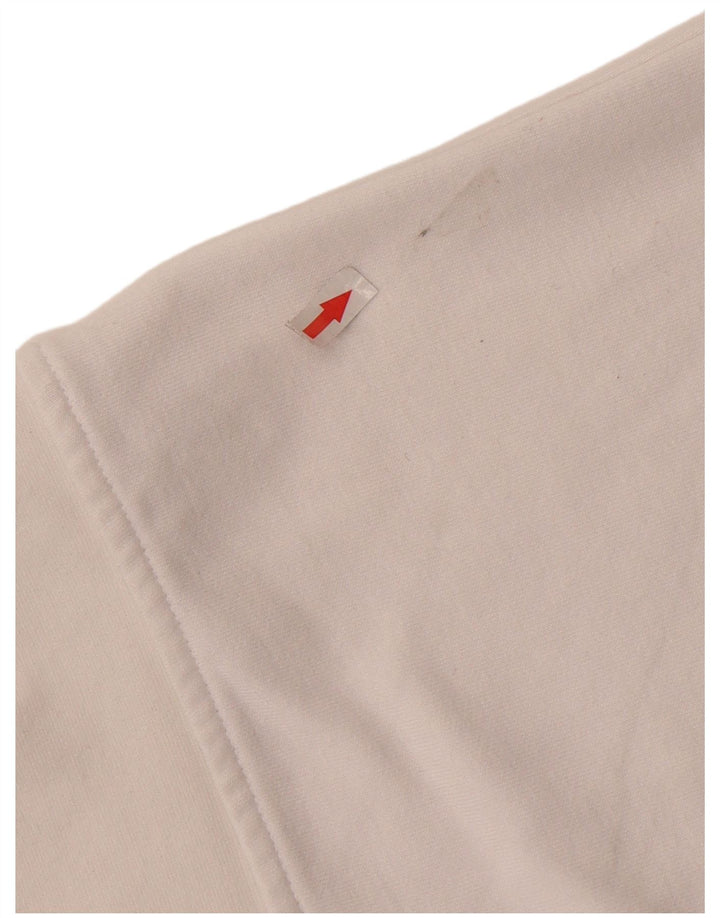 KAPPA Hombre Sudadera Gráfica Jumper Medium Blanco Algodón