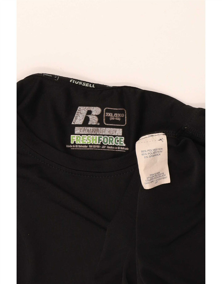 Russell Athletic Camiseta Dri-Power para hombre Top 2XL Poliéster negro
