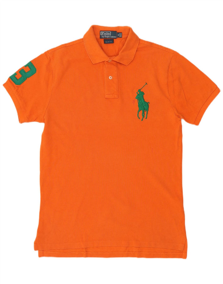 POLO RALPH LAUREN Polo gráfico de corte ajustado para hombre Algodón naranja medio