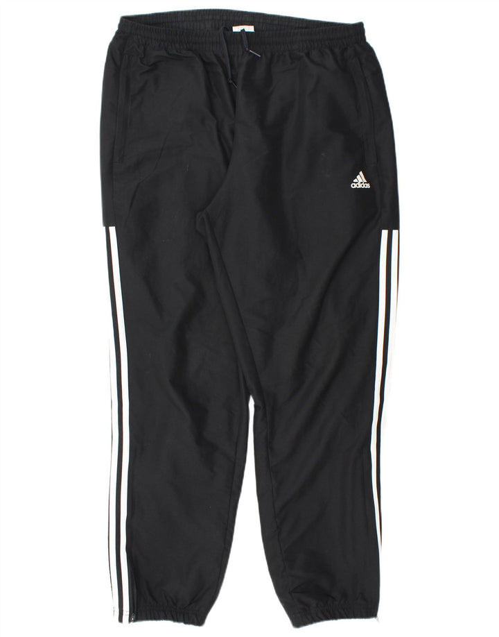 ADIDAS Hombre Chándal Pantalones Joggers Grande Negro Poliéster