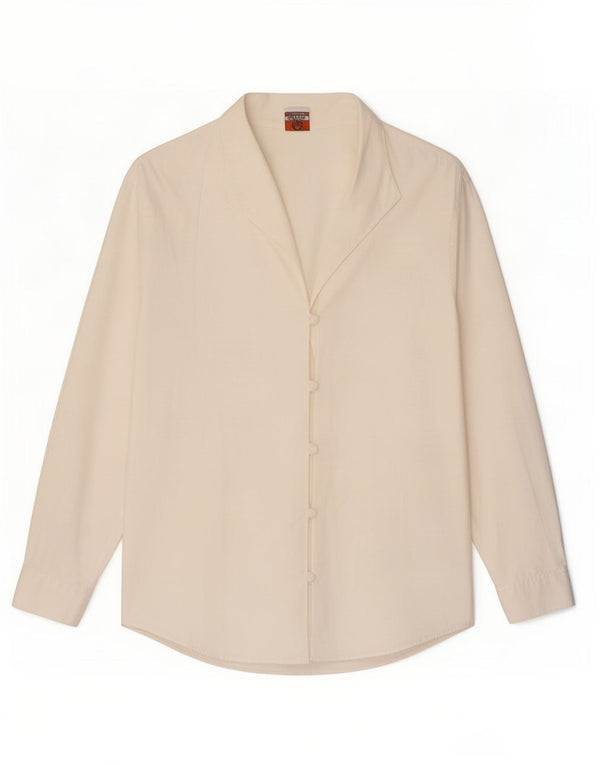 Stefanel Blusa para mujer UK 46 Grande Algodón blanco