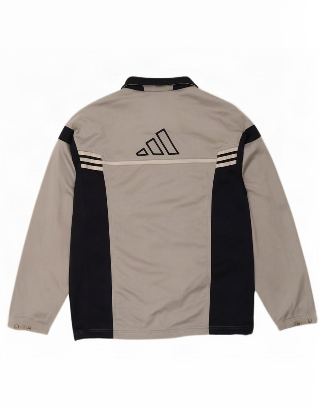 Adidas Hombre Chaqueta De Chándal Con Estampado Gráfico Poliéster Color Block Gris Medio