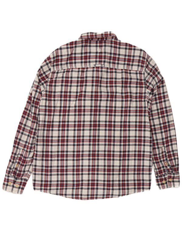 Camisa de franela para hombre de Fat Face de algodón con cuadros rojos grandes