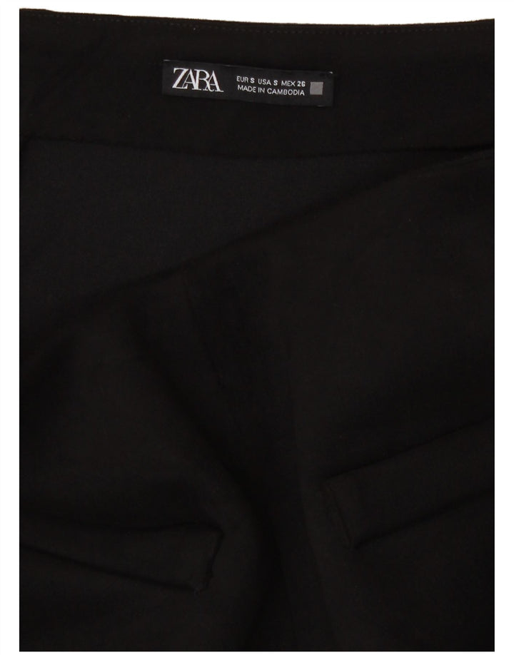 Zara Mujer Minifalda Pequeña W28 Negro