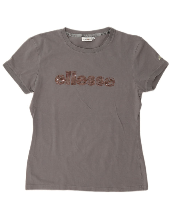 Ellesse Camiseta gráfica para mujer Top UK 40 XL Gris
