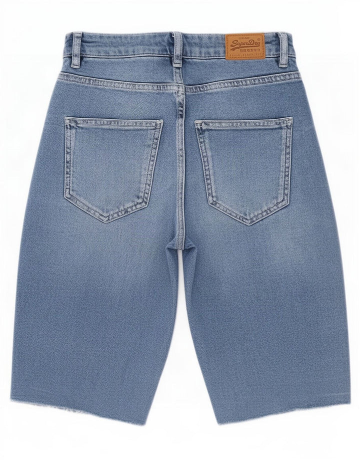 Shorts Vaqueros Superdry Mujer W28 Algodón Azul Medio