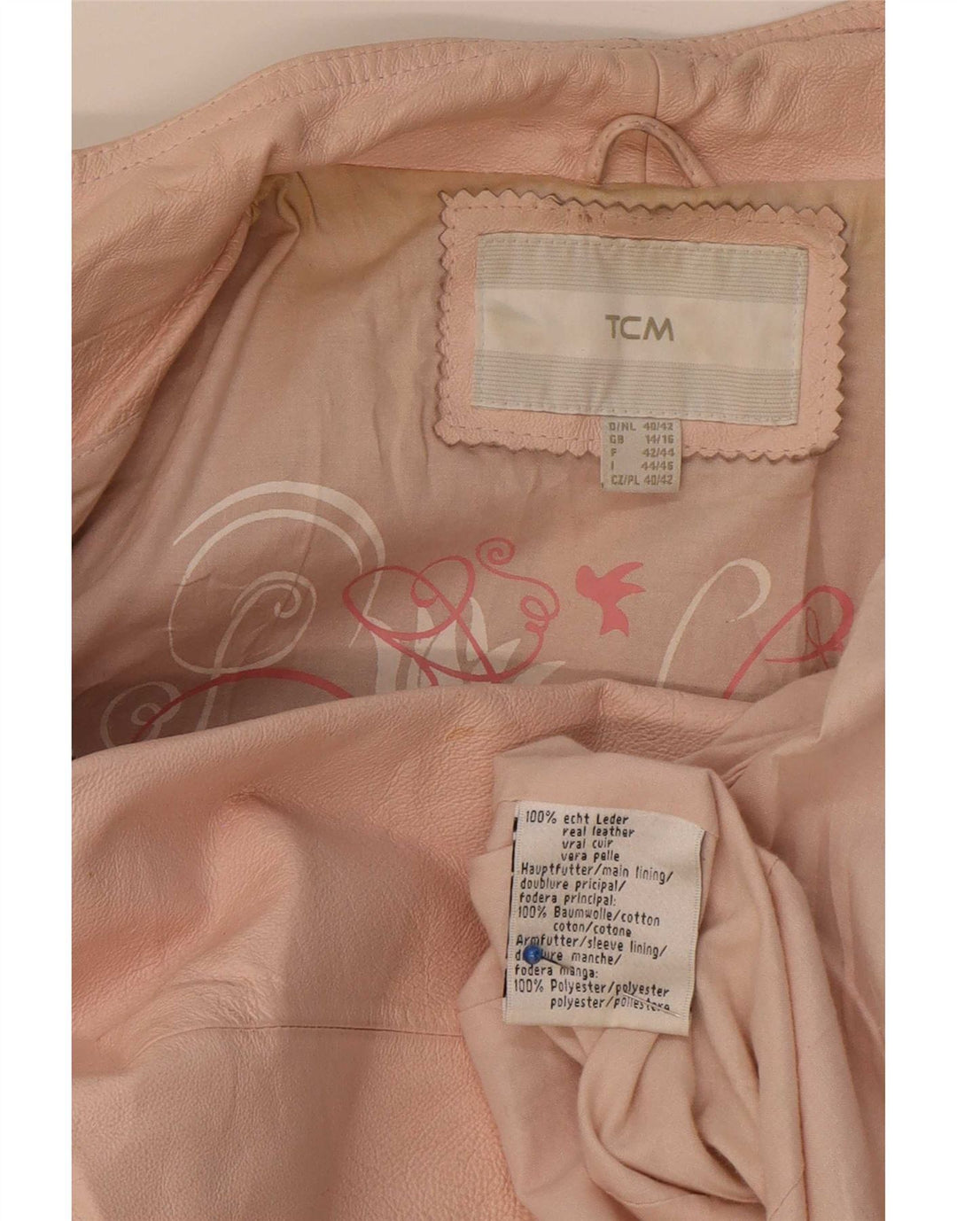 TCM Chaqueta de cuero para mujer Reino Unido 40/16 Grande Rosa