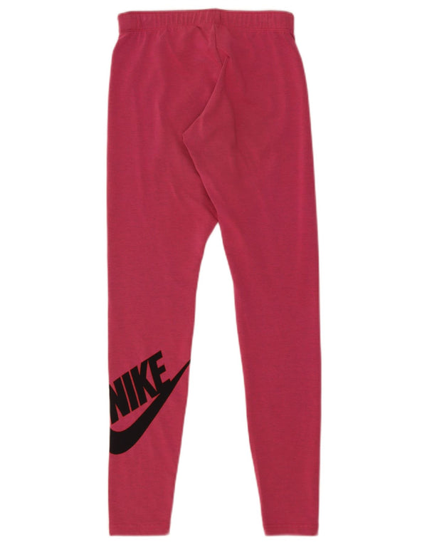 Nike Leggings gráficos para mujer UK 8 Small Pink Cotton
