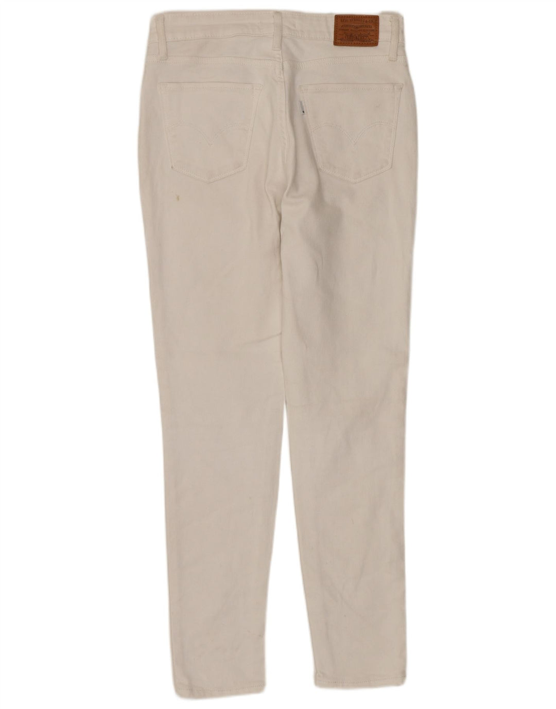 LEVI'S Jeans ajustados de talle alto 721 para mujer W28 L27 Algodón blanco