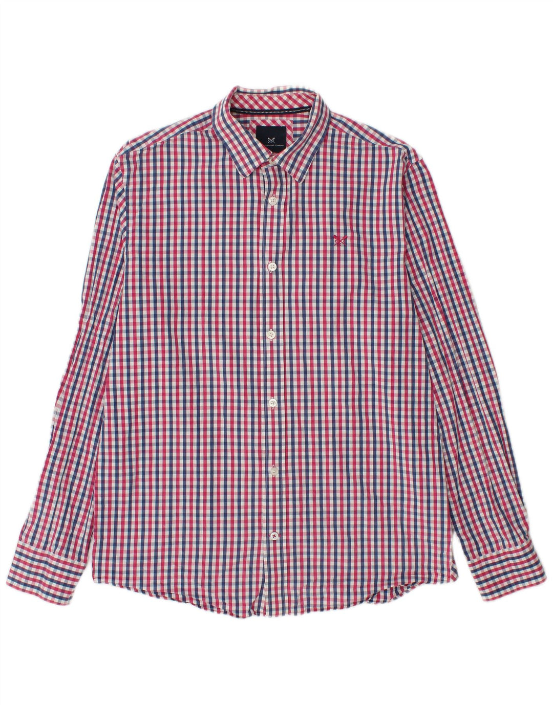 CREW CLOTHING Camisa de corte clásico para hombre Algodón a cuadros multicolor mediano