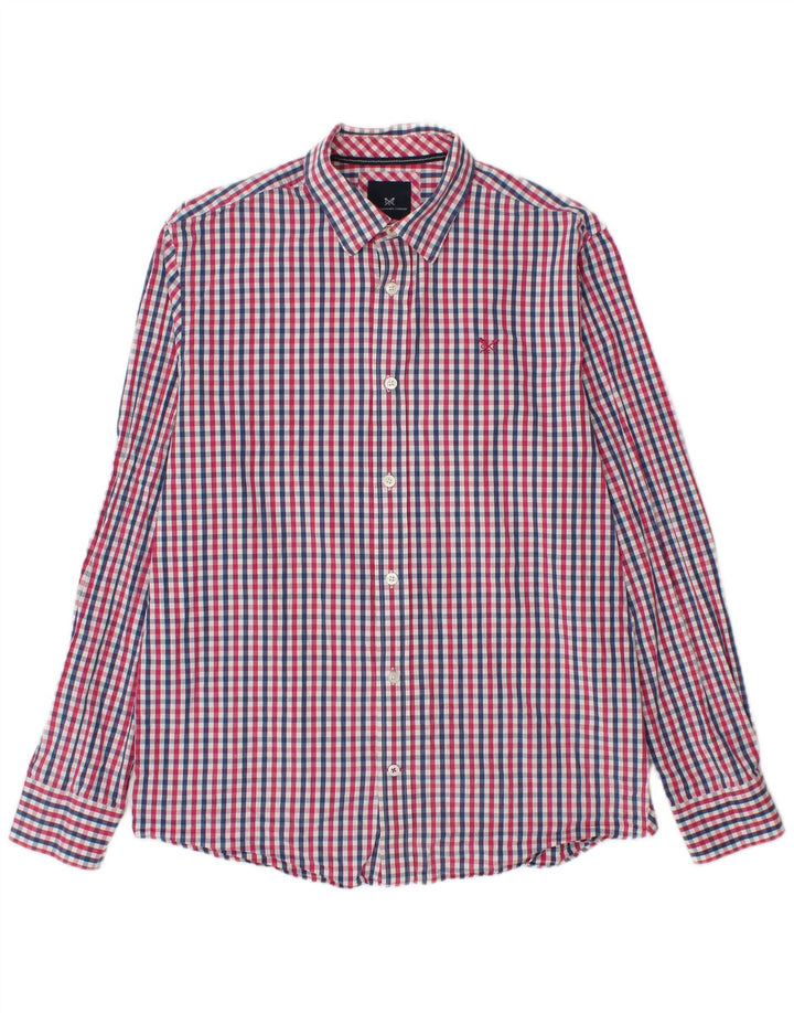 CREW CLOTHING Camisa de corte clásico para hombre Algodón a cuadros multicolor mediano