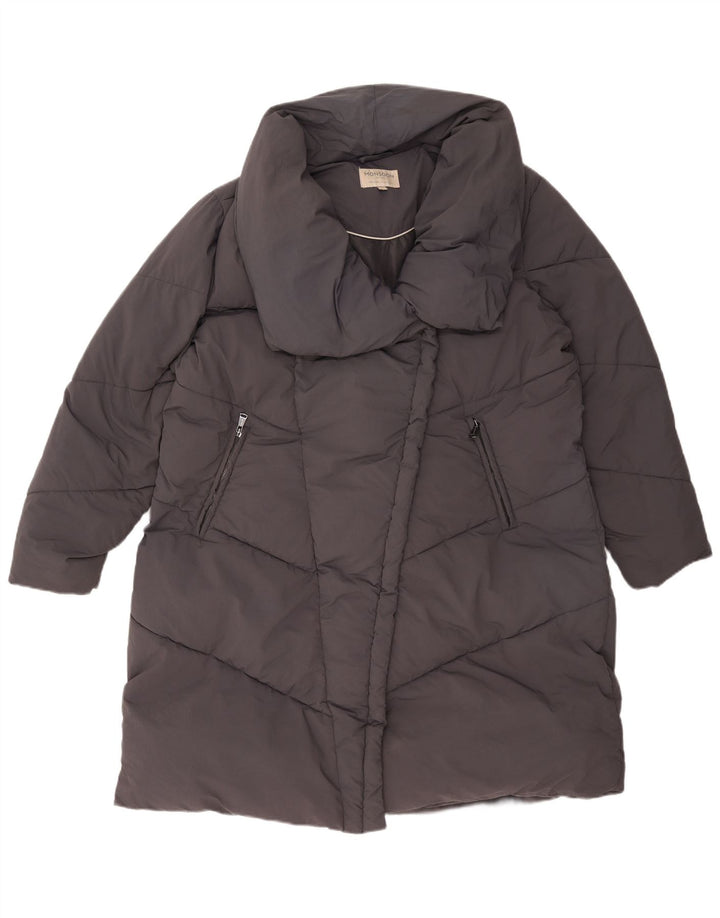 MONSOON Womens Oversized Padded Coat UK 18 XL Grey