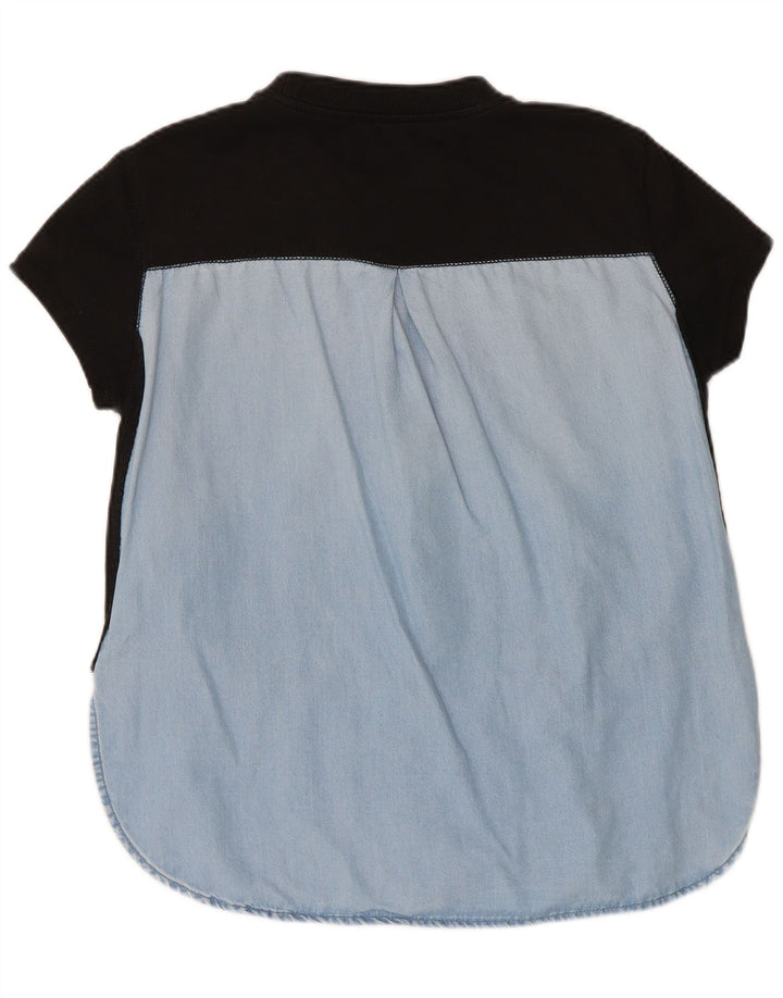 DIESEL Sudadera tipo jersey para mujer UK 44 Medium Black Colourblock