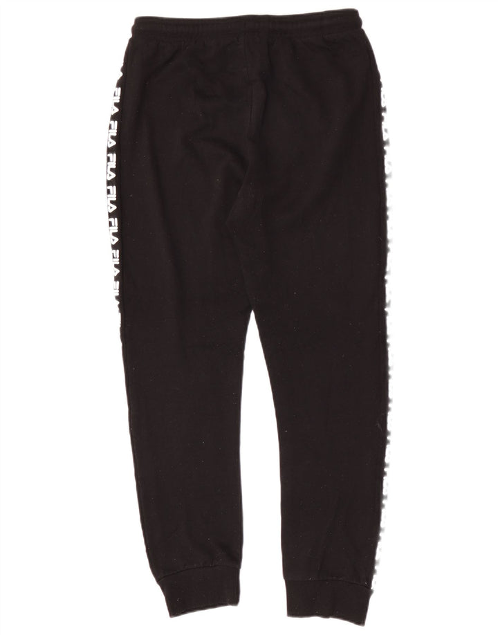 Fila Pantalones de chándal con estampado gráfico para niño 13-14 años Poliéster negro