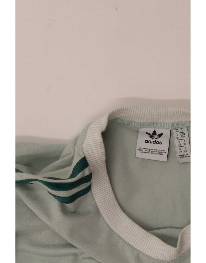 Adidas - Camiseta de manga larga para mujer, talla 40, color verde pequeño