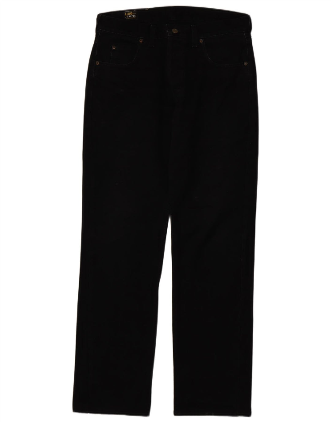 LEE Vaqueros rectos Seattle para hombre W34 L33 Algodón negro