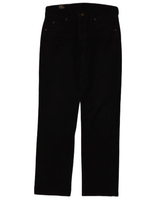 LEE Vaqueros rectos Seattle para hombre W34 L33 Algodón negro