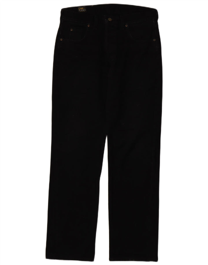 LEE Vaqueros rectos Seattle para hombre W34 L33 Algodón negro