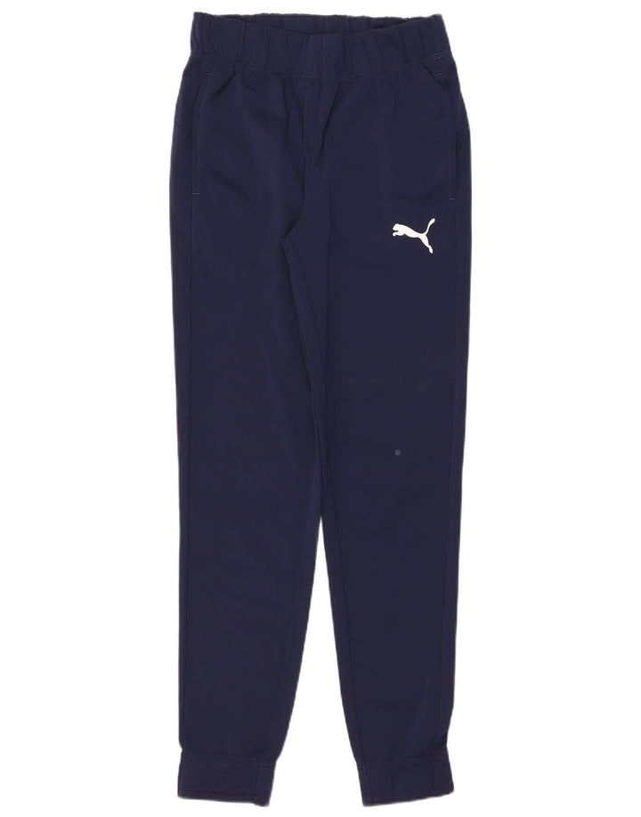 Puma Pantalones de chándal para mujer Joggers UK 10 Small Azul marino Poliéster