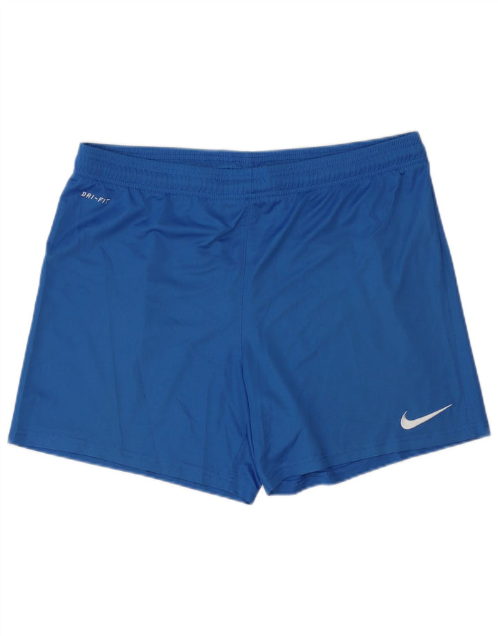 Nike - Pantalones cortos deportivos Dri Fit para hombre, poliéster azul grande