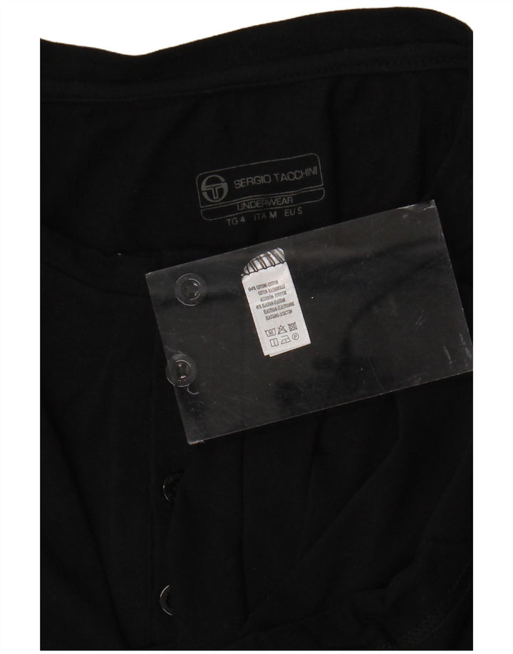 SERGIO TACCHINI Camiseta Hombre Top Small Negro Algodón