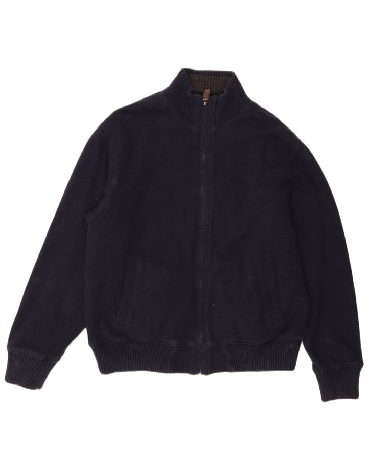 Marks & Spencer - Cárdigan azul Harbor para hombre, talla grande, algodón azul marino