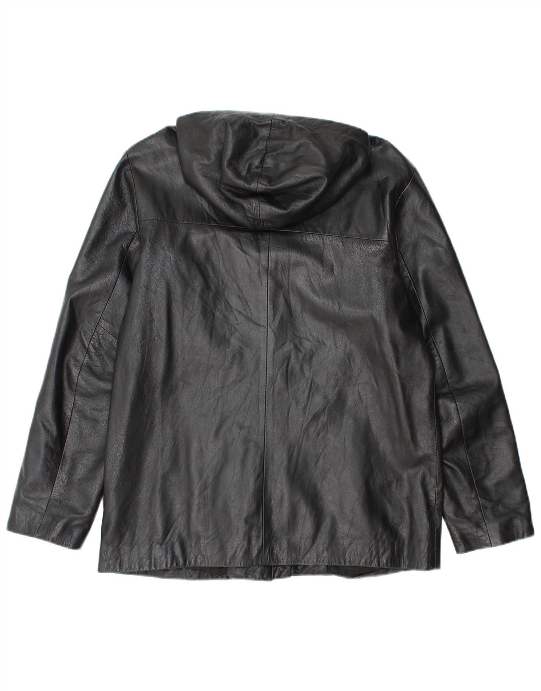 Privilegi Chaqueta De Cuero Mujer IT 46 Grande Cuero Negro