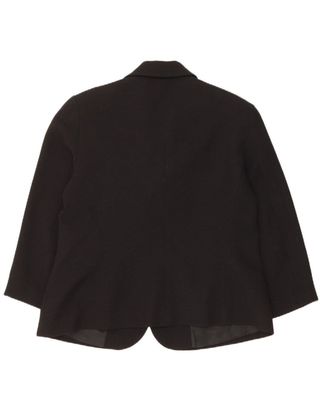 Luisa Spagnoli Chaqueta Blazer de 3 Botones para Mujer UK 44 Mediana Lana Negra