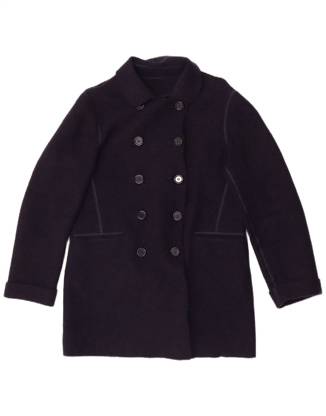 Chaquetón Mujer Aspesi IT 42 Lana Azul Marino Medio