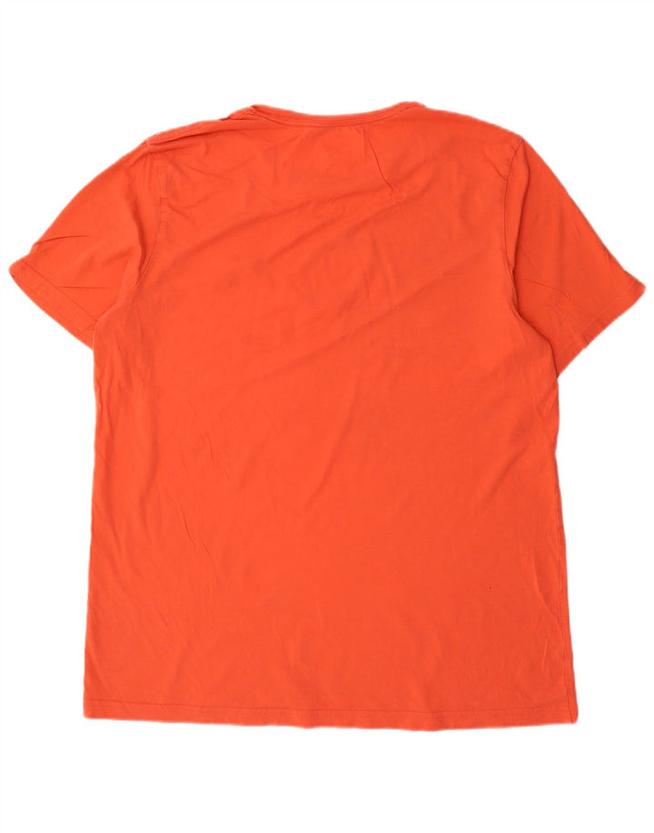 Tommy Hilfiger - Camiseta para hombre, talla grande, color naranja, algodón