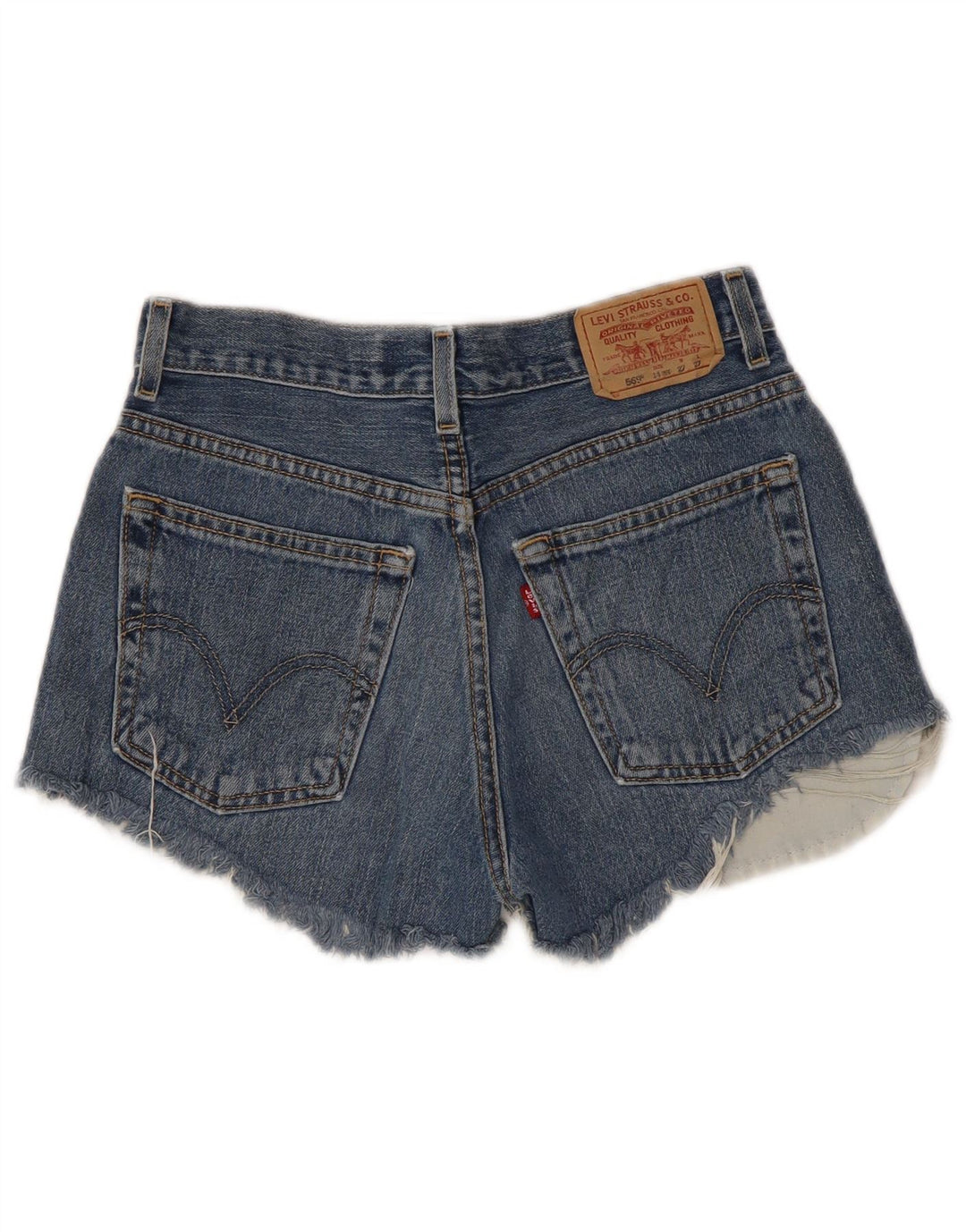 LEVI'S Shorts vaqueros desgastados de corte holgado 569 para niñas 13-14 años W27 Azul