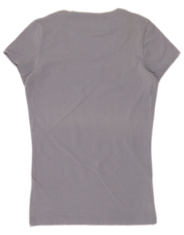 Guess Camiseta gráfica para mujer Top UK 6 XS Algodón azul