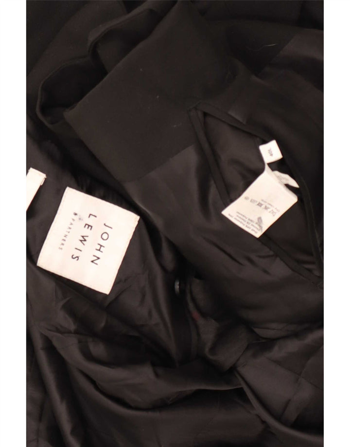 John Lewis Chaqueta tipo blazer de 2 botones para hombre UK 40 Grande Poliéster negro