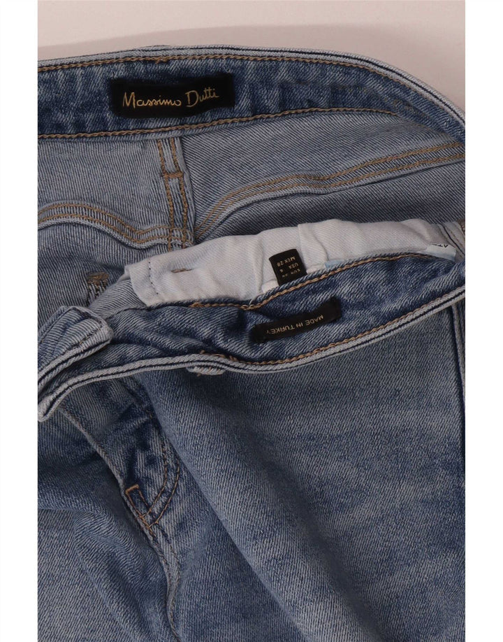 Massimo Dutti Jeans Rectos Mujer EU 38 Small W28 L27 Azul